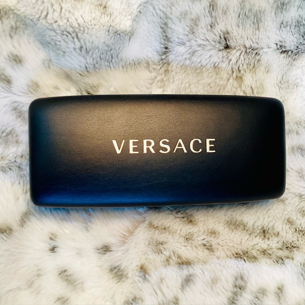 Versace Black Glasses Case NWOT
